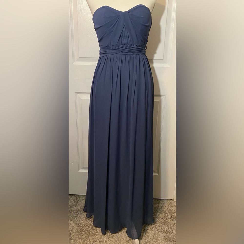 BIRDY GREY Grace Convertible Dress Chiffon Dusk Blue XS - Picture 13 of 13